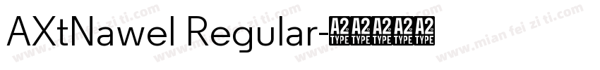 AXtNawel Regular字体转换